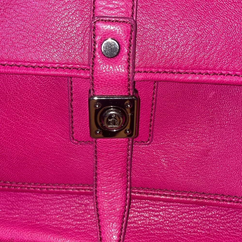 Lanvin Small Pink Leather Silver Chain Shoulder Handbag - Picture 5 of 11